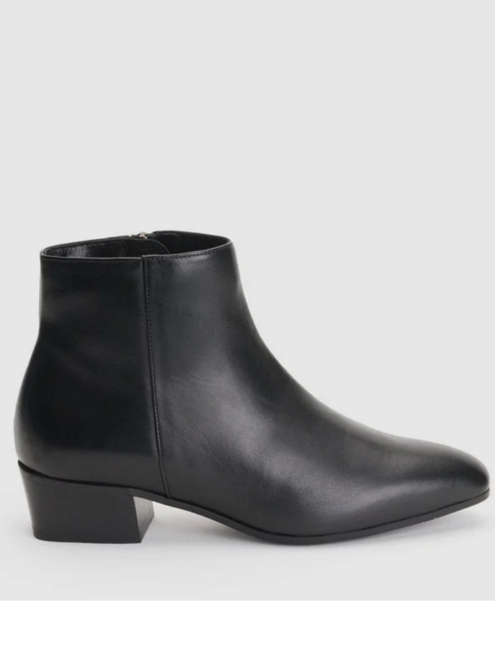Aquatalia Fuoco Black Leather Ankle Boots Size 8